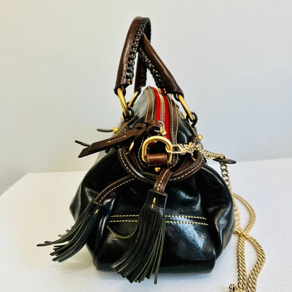 Y2K DOONEY & BOURKE LARGE LEATHER DOCTOR SATCHEL BAG VINTAGE - Picture 9 of 16